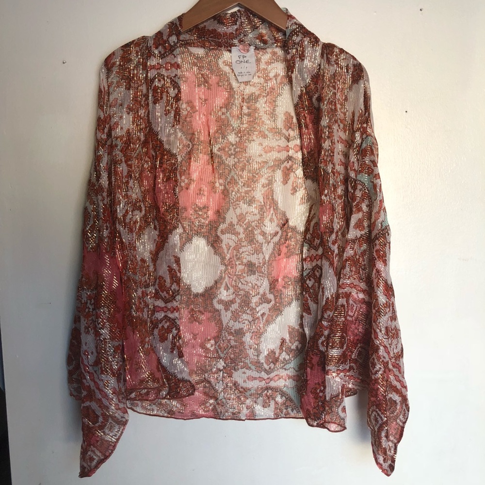 ๐HP๐ Free People Fleur De Lis kimono NWT - Picture 3 of 8